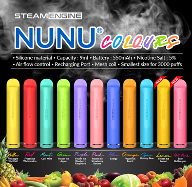 Steam Engine NUNU Colours Disposable Device