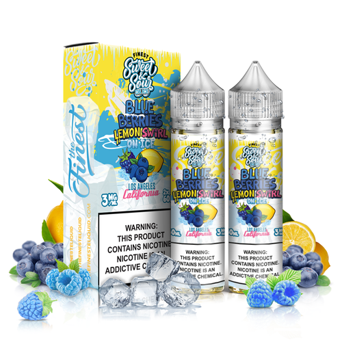 Blue-Berries Lemon Swirl on Ice - Sweet & Sour - The Finest E-Liquid - 60ml