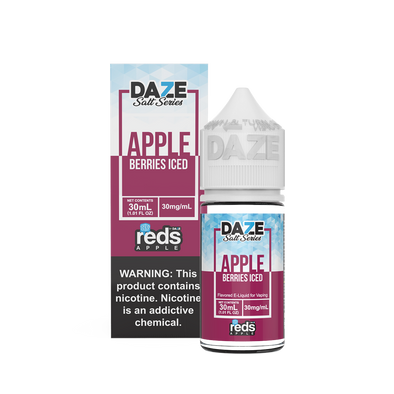 ICED BERRIES Reds Apple E-Juice - 7 Daze SALT - 30ml