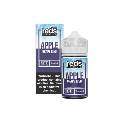 ICED GRAPE - Reds Apple E-Juice - 7 Daze - 60ml