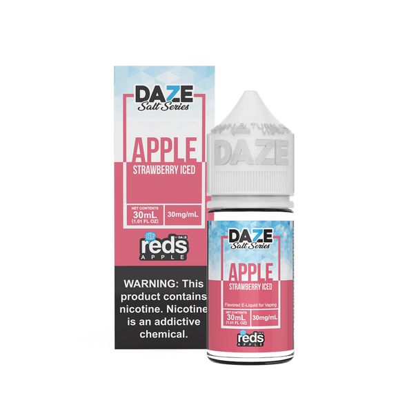 ICED STRAWBERRY - Reds Apple E-Juice - 7 Daze SALT - 30ml